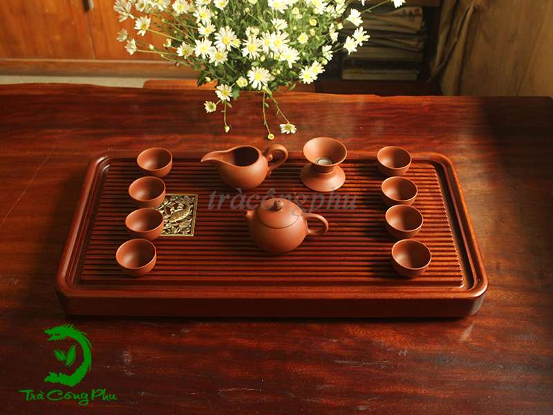 COMBO khay trà giáng hương - KBAC138